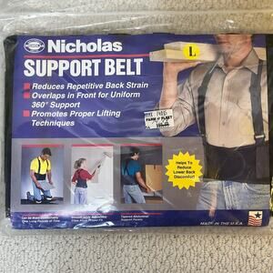 Nicholas Support Suspender Belt Large Heavy Duty Lumbar Lower Back Brace New